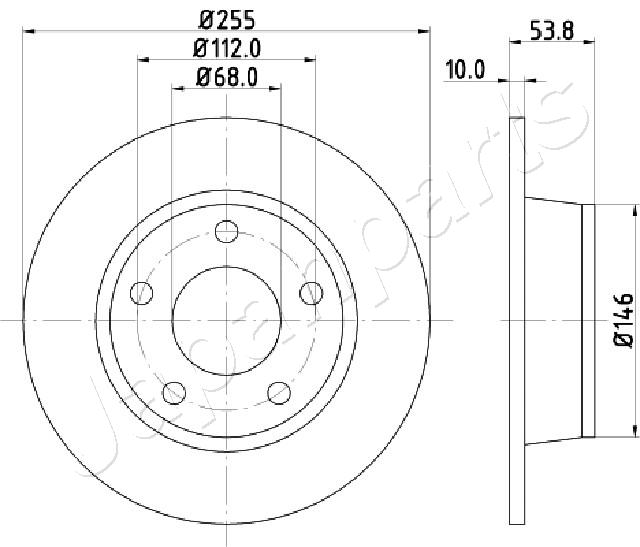 JAPANPARTS DP-0914 Brake Disc