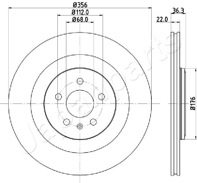 JAPANPARTS DP-0917 Brake Disc