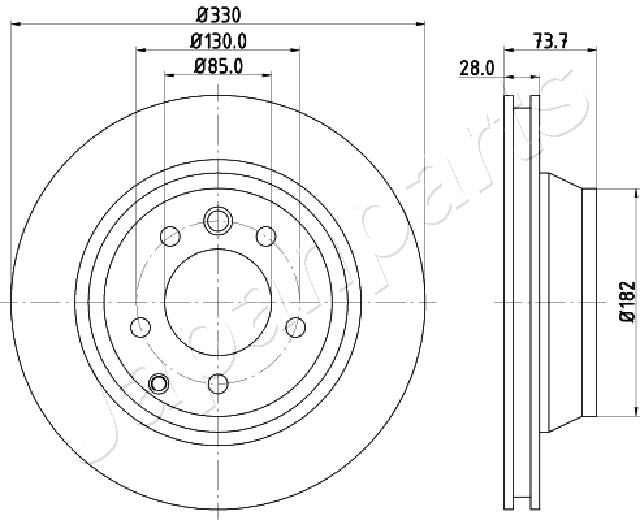 JAPANPARTS DP-0918 Brake Disc