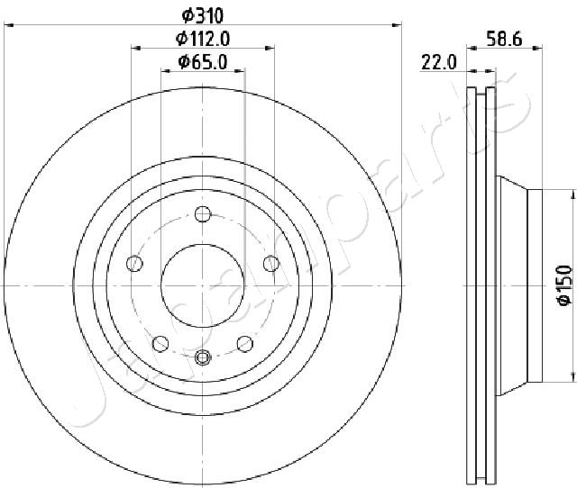 JAPANPARTS DP-0919 Brake Disc