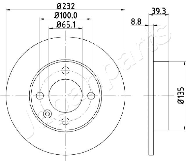 JAPANPARTS DP-0921 Brake Disc