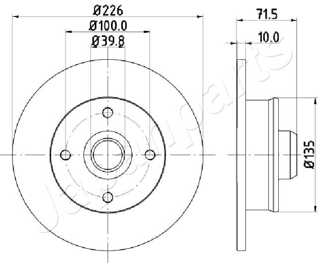 JAPANPARTS DP-0922 Brake Disc