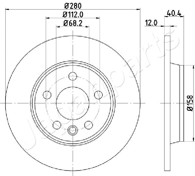 JAPANPARTS DP-0926 Brake Disc