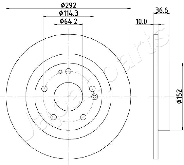 JAPANPARTS DP-427 Brzdový...