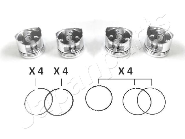 JAPANPARTS KI607M Πιστόνι for DAIHATSU HYUNDAI PIAGGIO