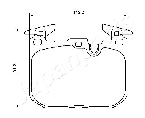 JAPANPARTS PA-0103AF Brake...