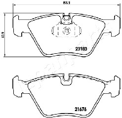 JAPANPARTS PA-0112AF Brake...