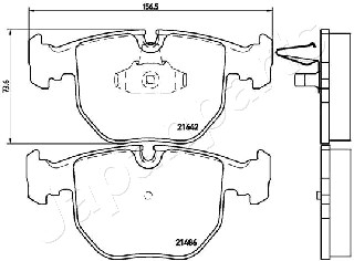 JAPANPARTS PA-0121AF Brake...