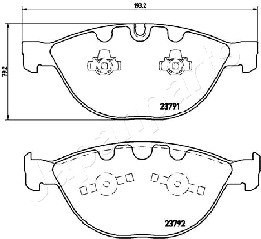 JAPANPARTS PA-0122AF Brake...