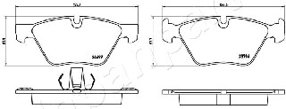 JAPANPARTS PA-0124AF Brake...