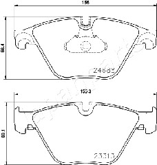 JAPANPARTS PA-0126AF Brake...