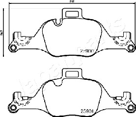 JAPANPARTS PA-0128AF Brake...