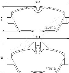 JAPANPARTS PA-0130AF Brake...