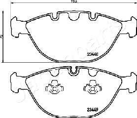 JAPANPARTS PA-0131AF Brake...