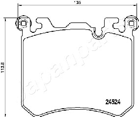 JAPANPARTS PA-0133AF Brake...