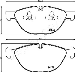 JAPANPARTS PA-0134AF Brake...