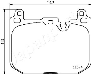 JAPANPARTS PA-0135AF Brake...