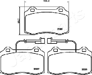 JAPANPARTS PA-0201AF Brake...