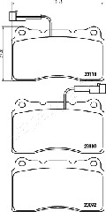 JAPANPARTS PA-0204AF Brake...