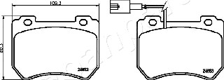 JAPANPARTS PA-0205AF Brake...