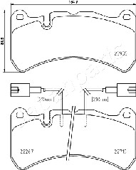 JAPANPARTS PA-0210AF Brake...