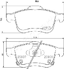 JAPANPARTS PA-0215AF Brake...