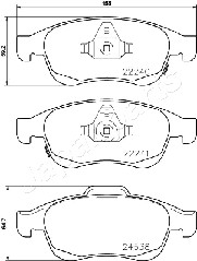 JAPANPARTS PA-0217AF Brake...