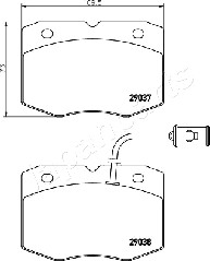 JAPANPARTS PA-0234AF Brake...