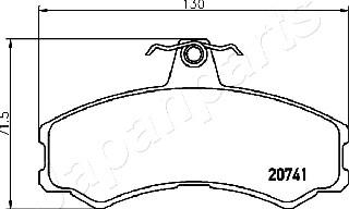 JAPANPARTS PA-0236AF Brake...