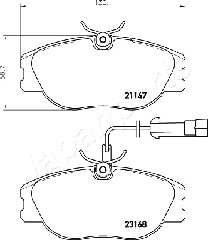 JAPANPARTS PA-0242AF Brake...