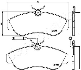 JAPANPARTS PA-0246AF Brake...