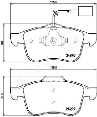 JAPANPARTS PA-0247AF Brake...