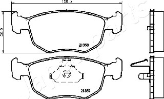 JAPANPARTS PA-0302AF Brake...