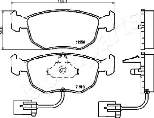 JAPANPARTS PA-0304AF Brake...