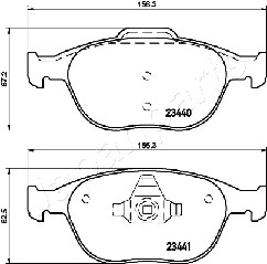 JAPANPARTS PA-0307AF Brake...