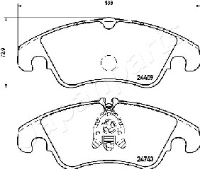 JAPANPARTS PA-0309AF Brake...