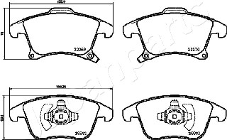 JAPANPARTS PA-0311AF Brake...