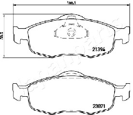 JAPANPARTS PA-0317AF Brake...