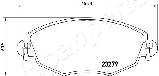 JAPANPARTS PA-0318AF Brake...