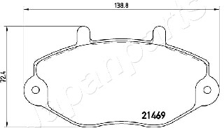 JAPANPARTS PA-0322AF Brake...