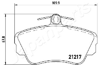 JAPANPARTS PA-0326AF Brake...