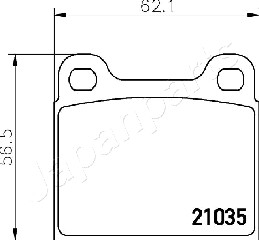 JAPANPARTS PA-0330AF Brake...