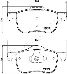 JAPANPARTS PA-0332AF Brake...