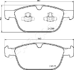 JAPANPARTS PA-0334AF Brake...