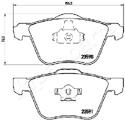 JAPANPARTS PA-0336AF Brake...