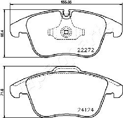 JAPANPARTS PA-0339AF Brake...