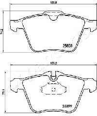 JAPANPARTS PA-0346AF Brake...