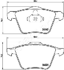 JAPANPARTS PA-0349AF Brake...