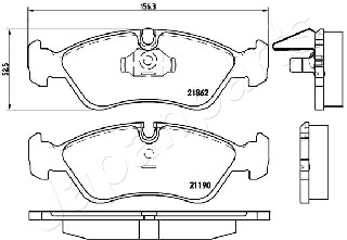 JAPANPARTS PA-0402AF Brake...