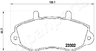 JAPANPARTS PA-0408AF Brake...